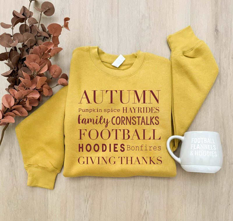 autumn sweatshirt thanksgiving lane seven antique gold 595362