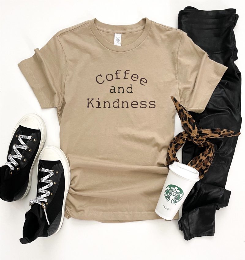 coffee and kindness tee short sleeve miscellaneous tee lane seven premium tee mushroom 578271