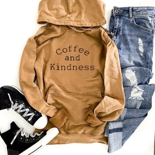 coffee and kindness vintage wash hoodie holiday french terry raglan lane seven vintage wash hoodie 959781