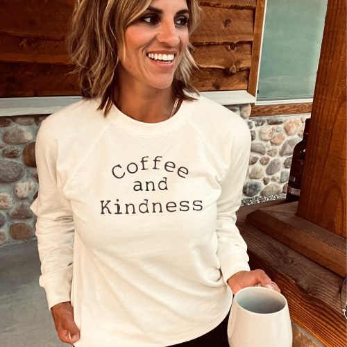 Copy of Coffee and kindness fleece sweatshirt Fall fleece sweatshirt Lane seven fleece sweatshirt