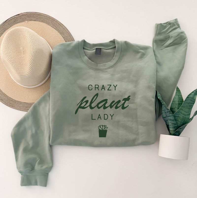 crazy plant lady softstyle sweatshirt spring gildan sf000 592414