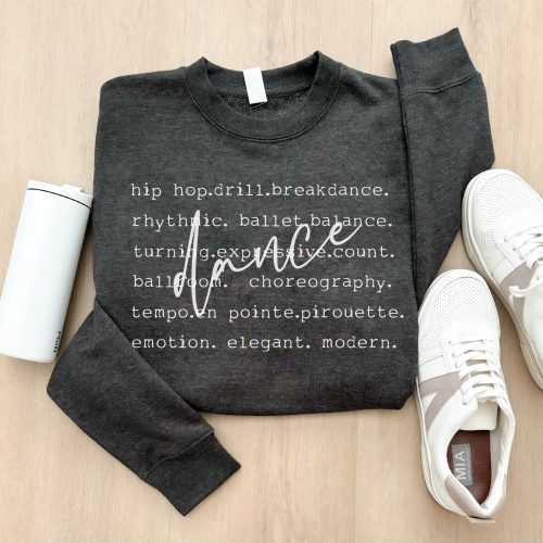 dance words basic sweatshirt words gildan 18000 sweatshirt 715483