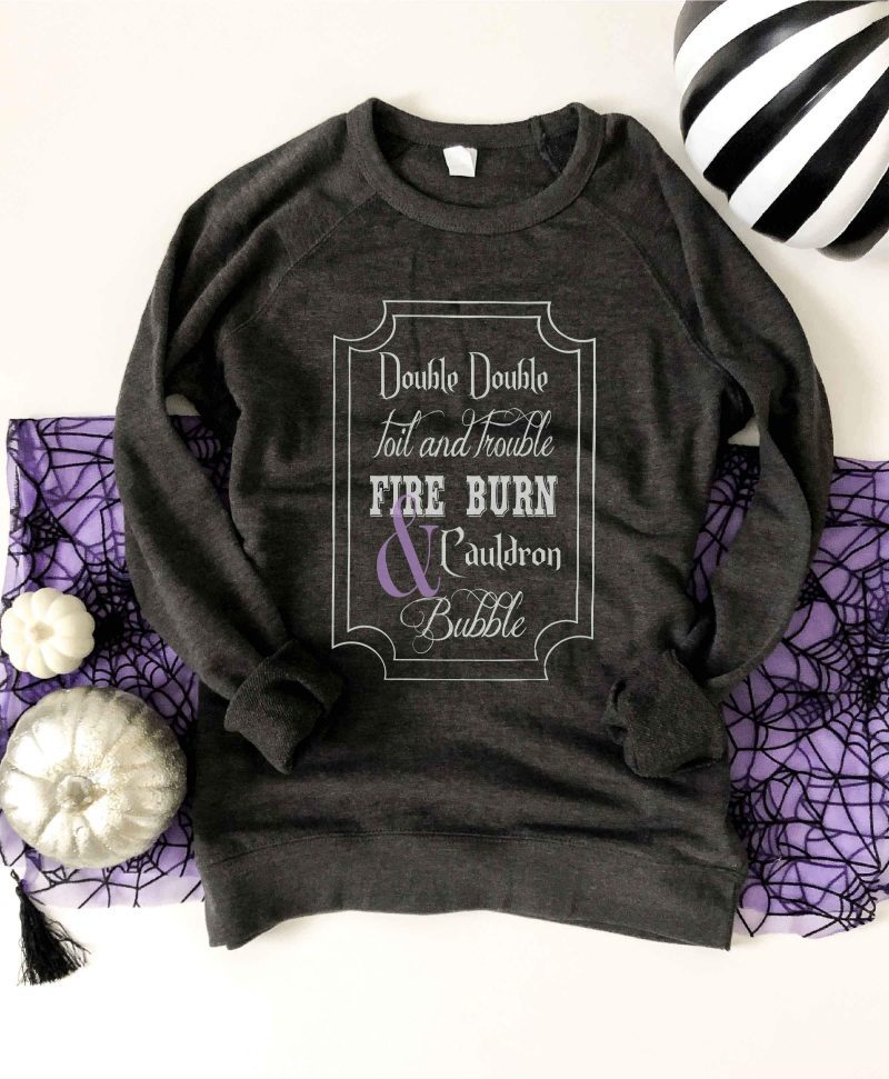 double double toil and trouble french terry raglan halloween french terry raglan lane seven french terry raglan 465781