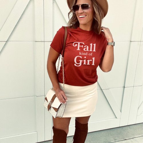 Fall kind of girl tee Short sleeve fall tee Bella Canvas 3001 