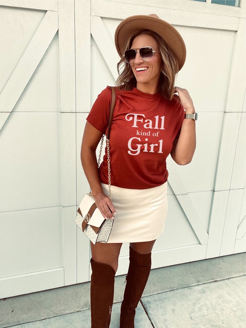 Fall kind of girl tee Short sleeve fall tee Bella Canvas 3001