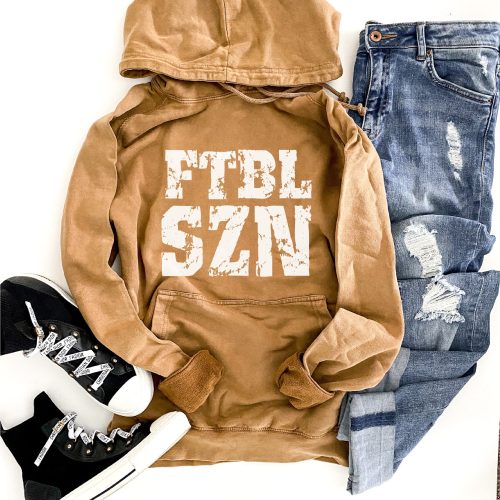 ftbl szn vintage wash hoodie football hoodie lane seven vintage hoodie 430571