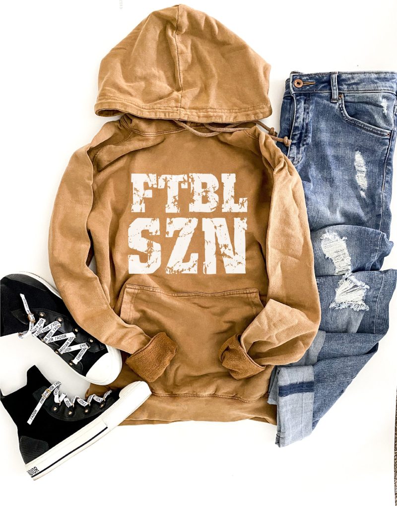 ftbl szn vintage wash hoodie football hoodie lane seven vintage hoodie 430571