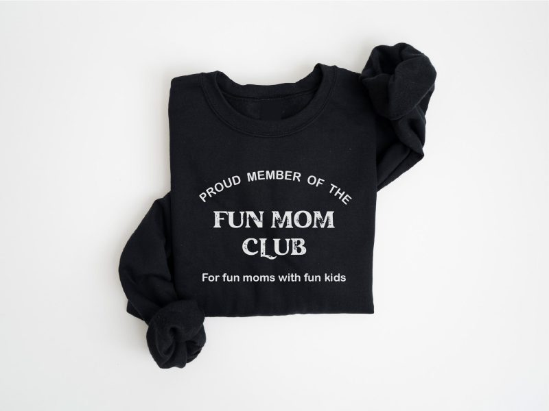 fun mom club fleece sweatshirt mom lane seven unisex sweatshirt 582862