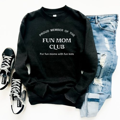 fun moms club fleece sweatshirt miscellaneous sweatshirt lane seven unisex sweatshirt 731426