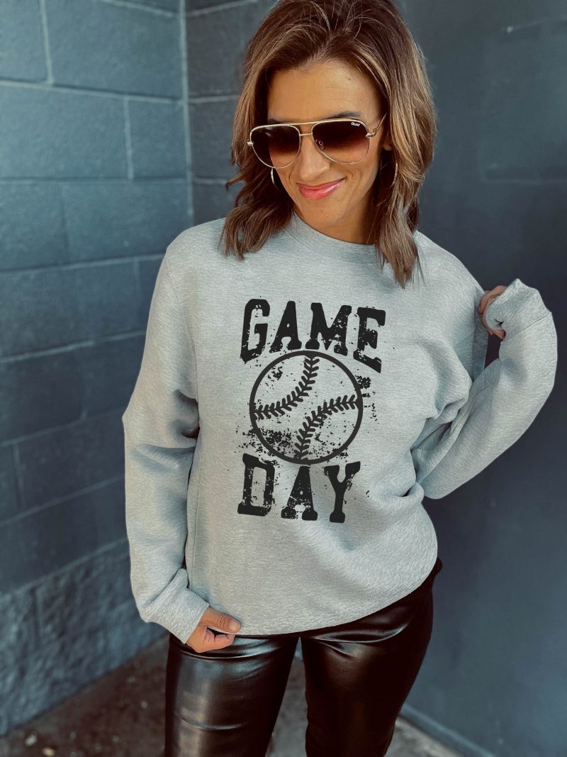 gameday grunge baseball fleece sweatshirt baseball sweatshirt lane 7 15004 200472