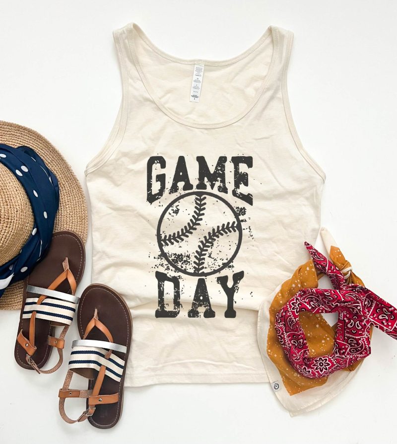 gameday grunge baseball unisex tank baeball bella canvas unisex tank royal blue 666400