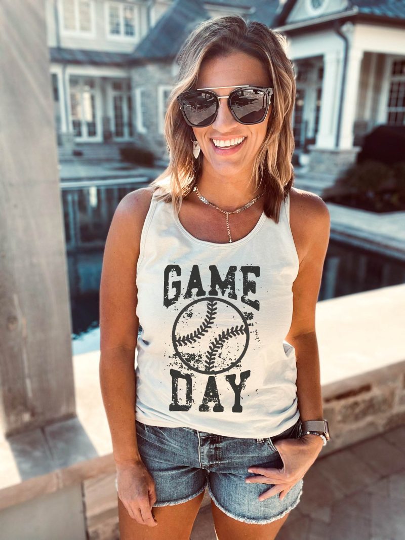 gameday grunge baseball unisex tank baeball bella canvas unisex tank royal blue 867987