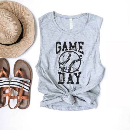 gameday grunge baseball womens muscle tank patriotic tank bella canvas 6003 560175