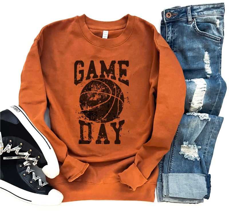 gameday grunge basketball fleece sweatshirt basketball sweatshirt ch fleece sweatshirt adobe lane seven heather grey 411839