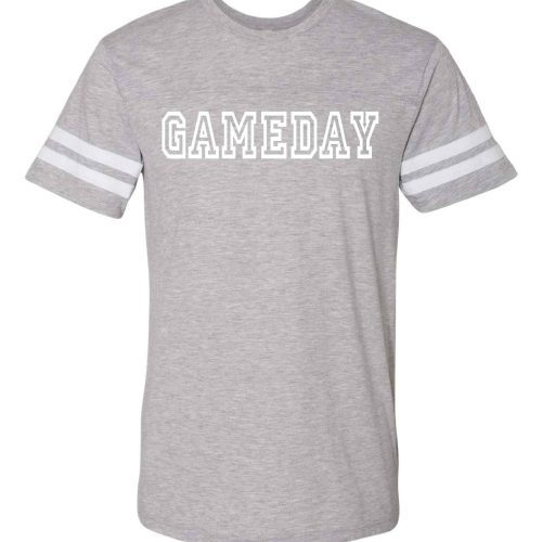 Gameday unisex varsity tee Varsity gameday tee LAT S Heather grey/white 