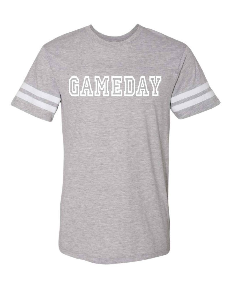 Gameday unisex varsity tee Varsity gameday tee LAT S Heather grey/white