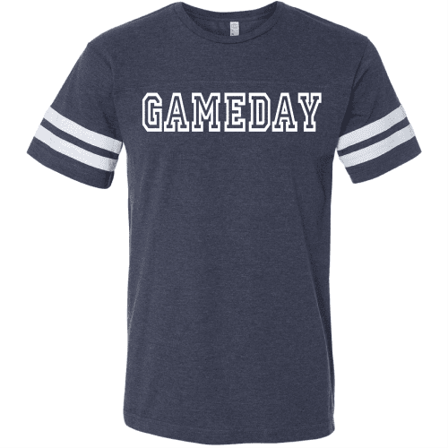 Gameday unisex varsity tee Varsity gameday tee LAT S Vintage navy/white 