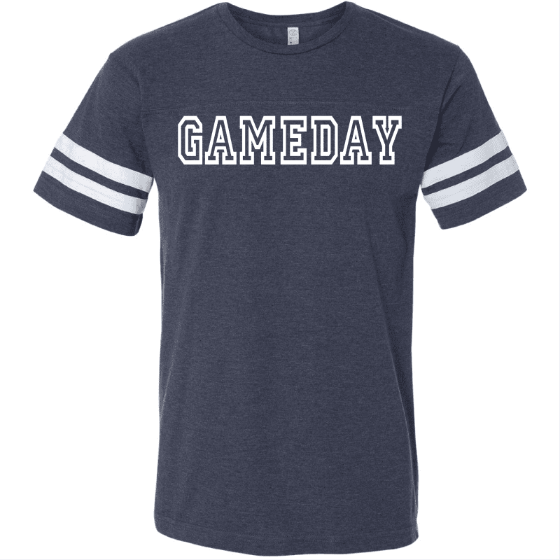 Gameday unisex varsity tee Varsity gameday tee LAT S Vintage navy/white