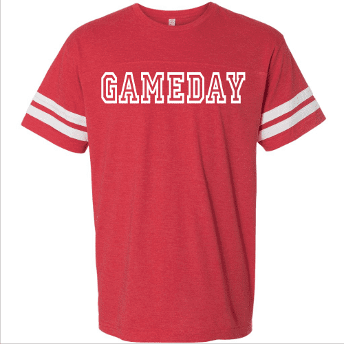 Gameday unisex varsity tee Varsity gameday tee LAT S Vintage red/white