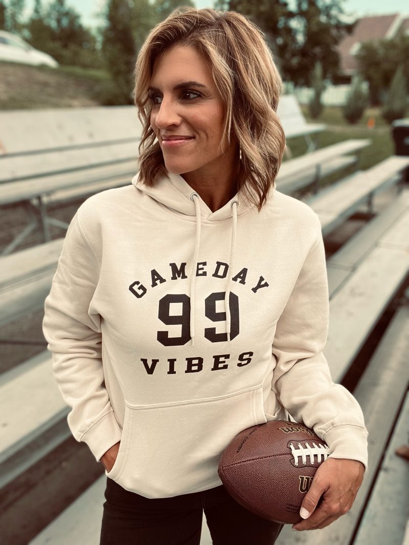 gameday vibes football hoodie miscellaneous hoodie independent trading ss4500 sandstone 803462