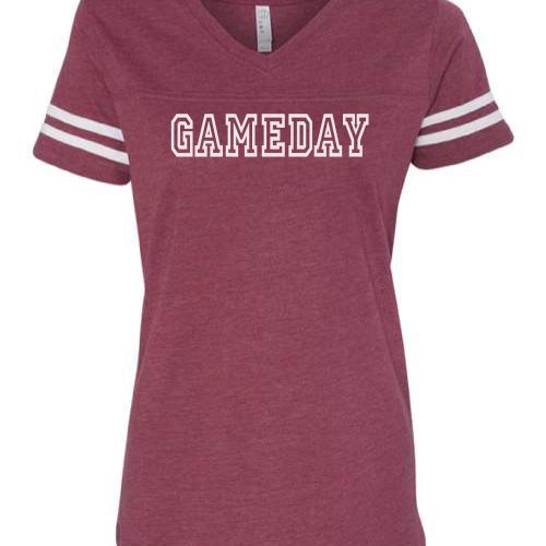 gameday womens varsity tee varsity gameday tee lat womens varsity tee 421450