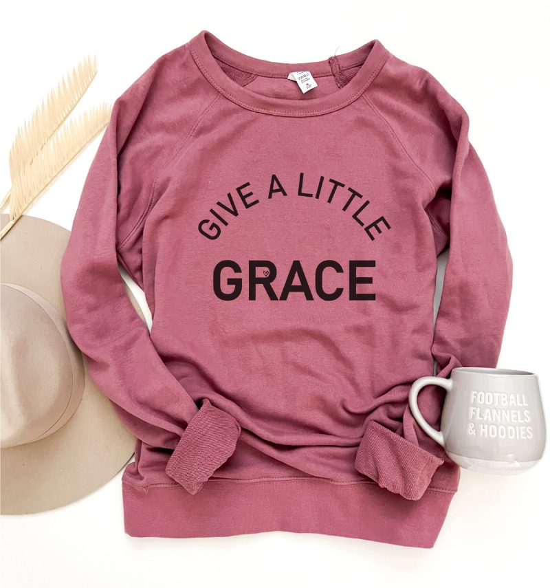 Give a little grace french terry raglan Fall French Terry raglan Lane seven and cotton heritage French Terry raglans