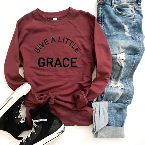 give a little grace french terry raglan fall french terry raglan lane seven and cotton heritage french terry raglans 624755