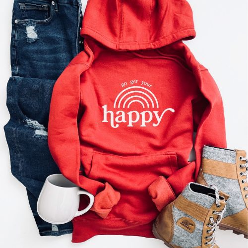 go get your happy fleece hoodie miscellaneous hoodie cotton heritage lightweight fleece hoodie 202716