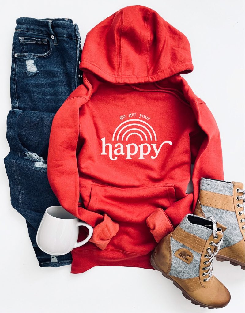 go get your happy fleece hoodie miscellaneous hoodie cotton heritage lightweight fleece hoodie 202716