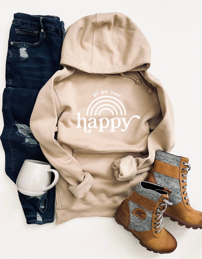 go get your happy fleece hoodie miscellaneous hoodie cotton heritage lightweight fleece hoodie 346062