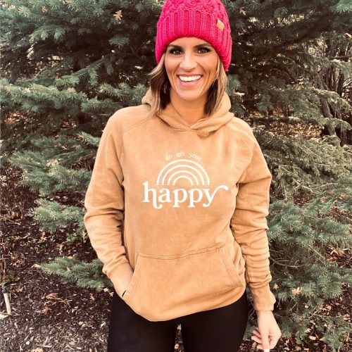 go get your happy vintage wash hoodie edgy hoodie lane seven vintage hoodie 542155