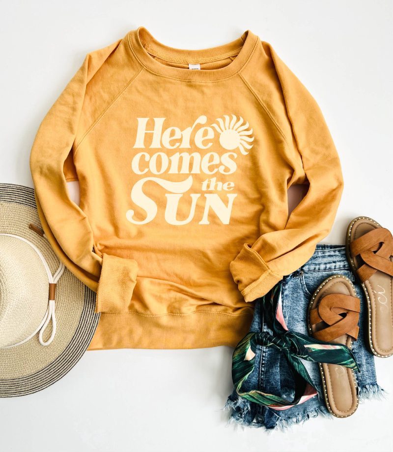 here comes the sun french terry raglan vacay mode independent trading french terry raglan 426855