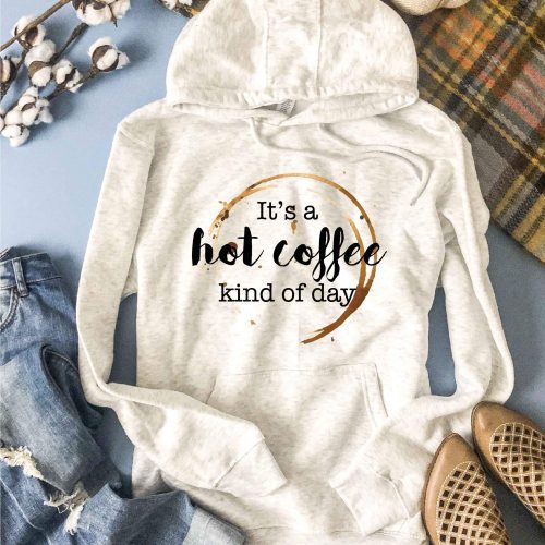 Hot coffee kind of day hoodie Fall hoodie Lane seven unisex hoodie oatmeal