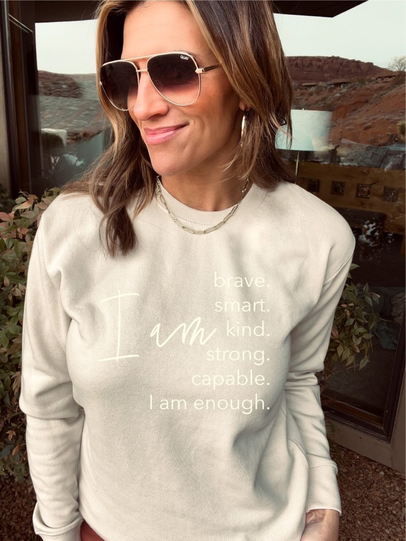 i am french terry sweatshirt affirmation collection independent trading co french terry 551703