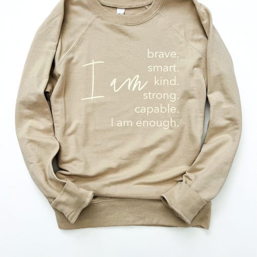 i am french terry sweatshirt affirmation collection independent trading co french terry 997601