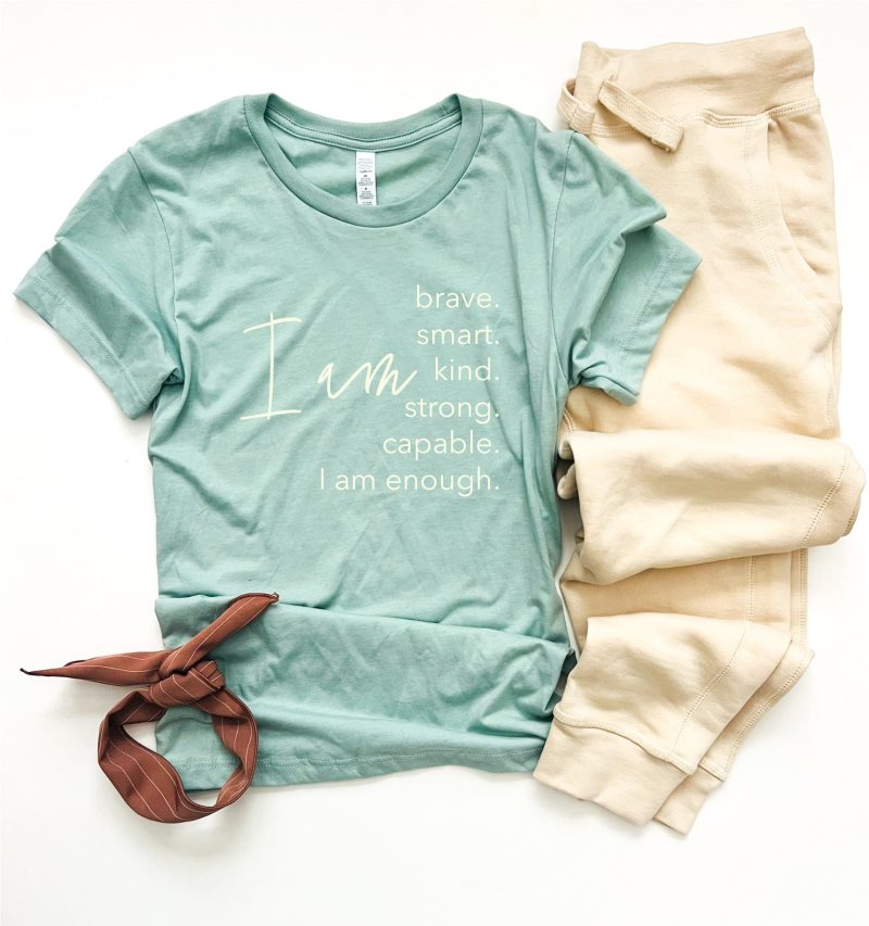 I am tee Affirmation collection Bella Canvas 3001