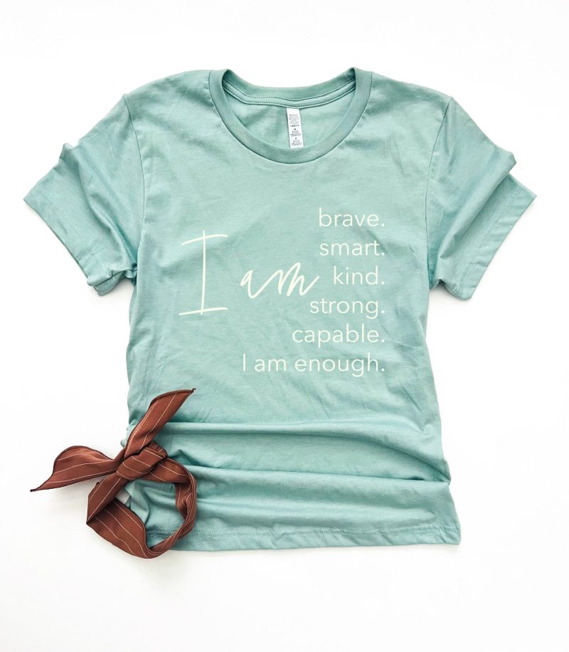 i am tee affirmation collection bella canvas 3001 938365