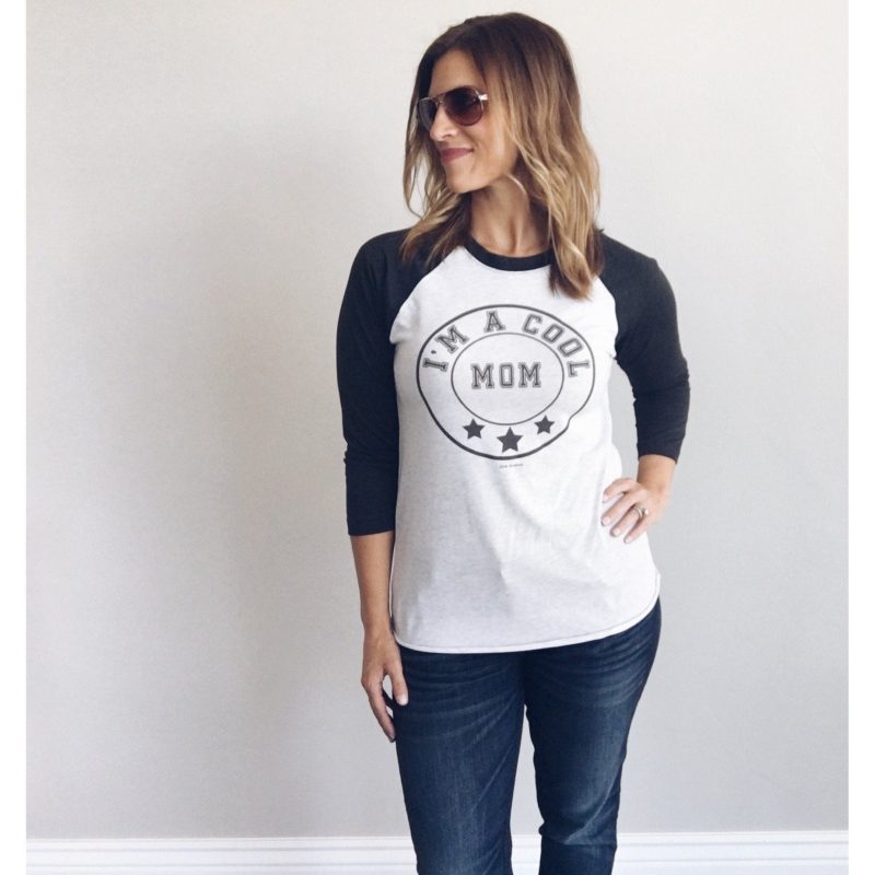 im a cool mom baseball tee baseball mom themed tee next level 6051 baseball tee heather whiteheather black 919443