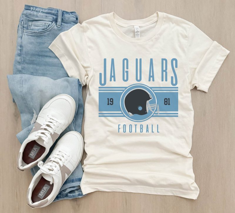 jaguarscarolinabluehelmetlogocreamtee