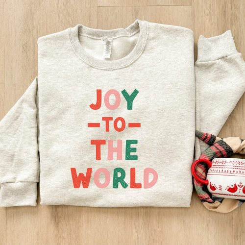 Joy to the World basic sweatshirt Holiday sweatshirt ITC Fleece SS3000