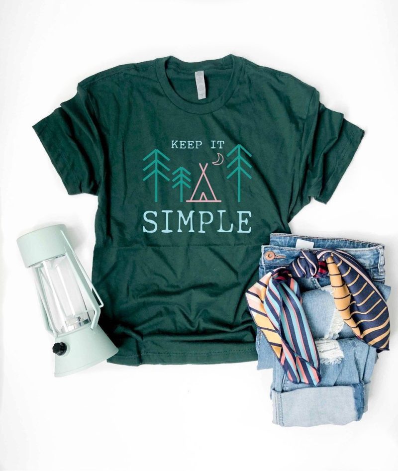 keep it simple tee short sleeve travel tee bella canvas 3001 895500