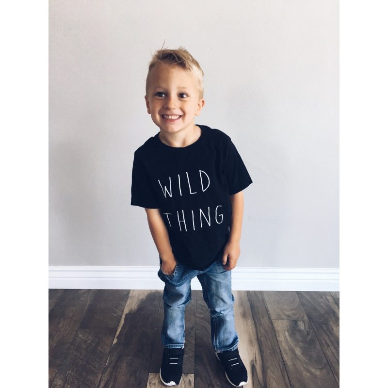 kids wild thing tee kids short sleeve halloween tee next level 3310 kids tee black 589697