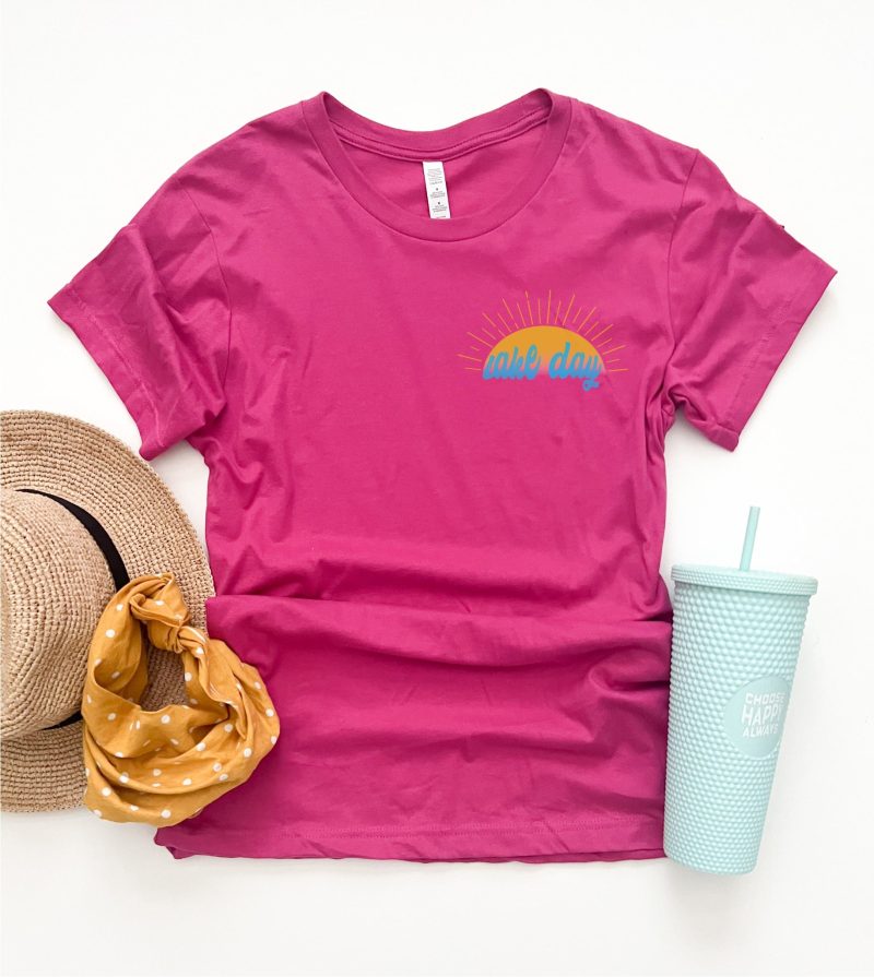 lake day tee short sleeve lake tee bella canvas 3001 379900