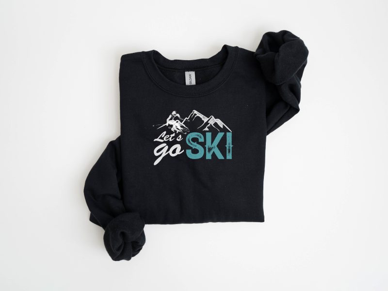 lets go ski fleece sweatshirt winter lane seven premium fleece crew 534789