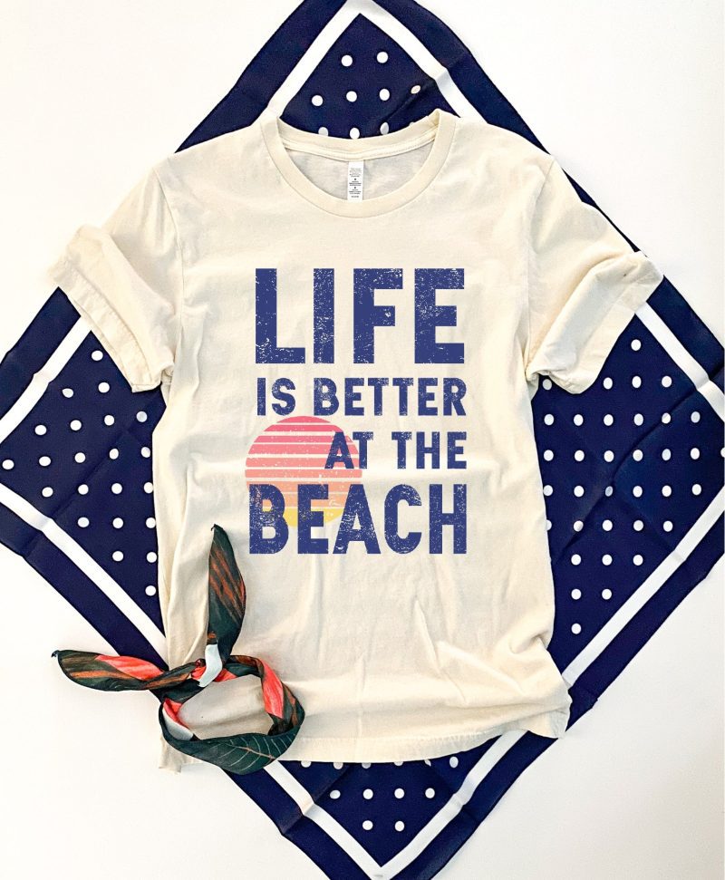 life is better at the beach tee summer collection bella canvas 3001 963135