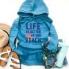 Life is better at the beach vintage wash hoodie Summer hoodie Lane Seven vintage hoodie