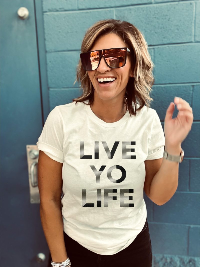 Live yo life tee Short sleeve spring tee Bella Canvas 3001