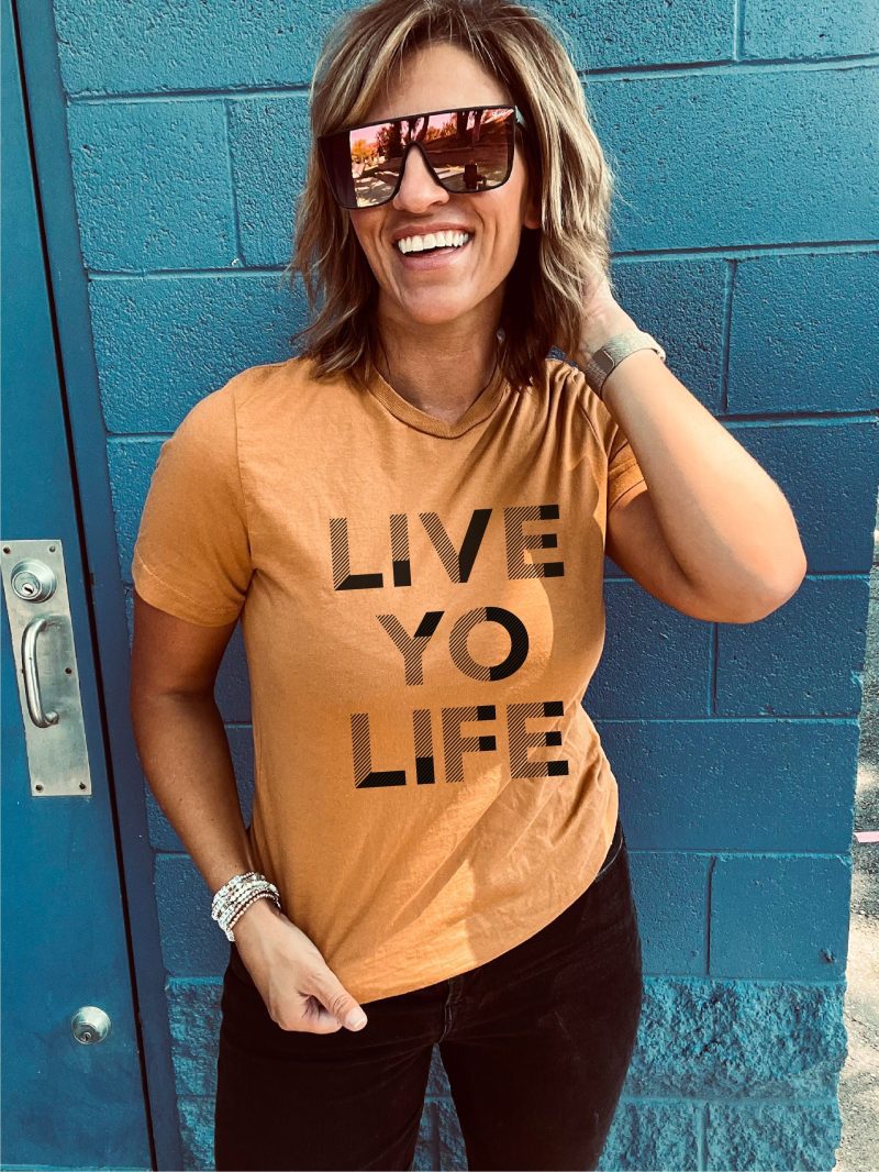 Live yo life tee Short sleeve spring tee Bella Canvas 3001