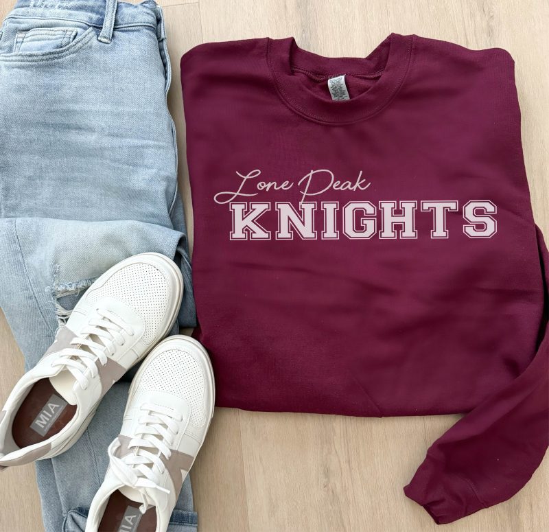 lonepeakknightswhitesportscriptmaroonsw