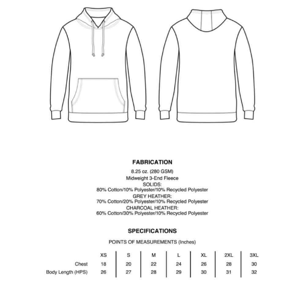 ls hoodie specs